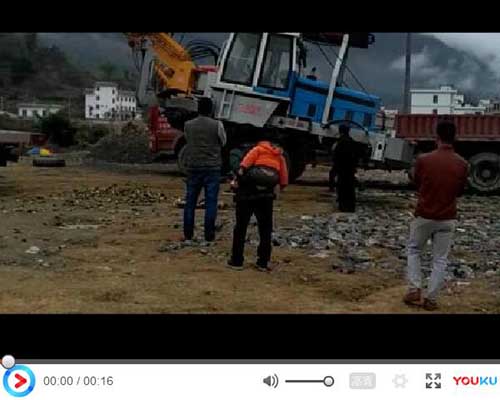 贵州黔南罗甸县轮式180旋挖钻机视频