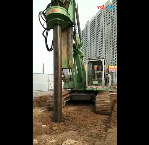 山东利达LD-530旋挖钻机工地视频